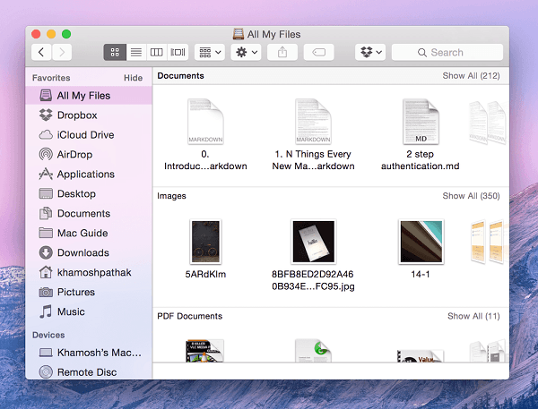 search for a word in all files in mac